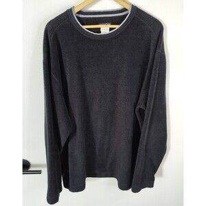 Patagonia Sweatshirt Mens XL Black Rhythm Fleece Crewneck Pullover Logo